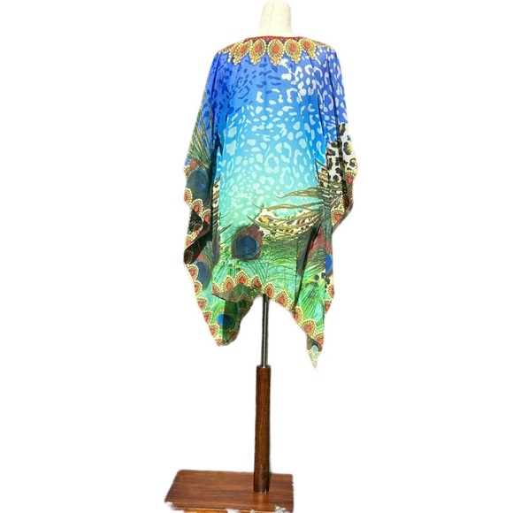 RANEE’S Embellished Tunic Swim Coverup Medium - Picture 8 of 9